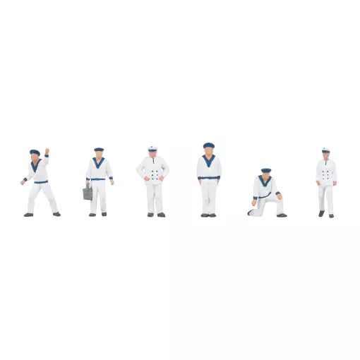 Lot de 6 personnages - Matelots - Faller 151749 - HO 1/87