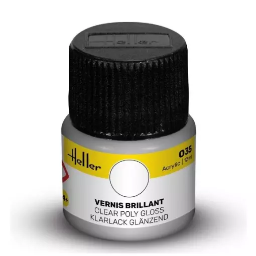 Peinture Acrylique 035 - Vernis Brillant - Heller 9035 - 12ML