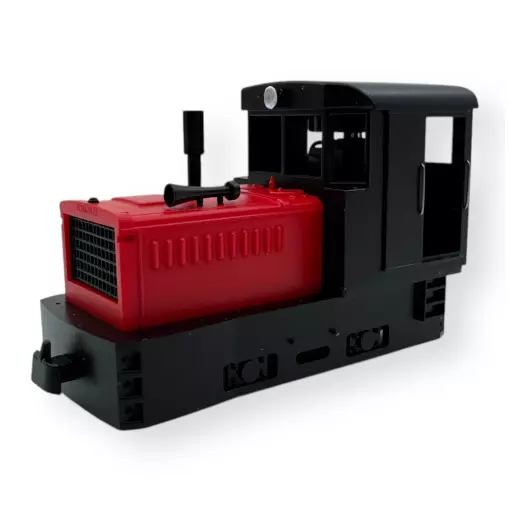 Locotracteur rouge et noir - Minitrains 2054 - HOe 1/87
