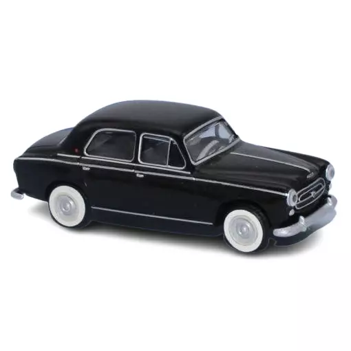 Voiture Peugeot 403 8cv,1959 noire SAI 6200 - HO 1/87