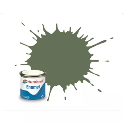 Peinture cellulosique couleur Vert Armée Mat N°102 - Humbrol AA1122 - 14 mL