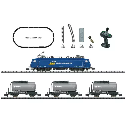 Coffret de départ "Train de marchandises" série 120 - MiniTrix 11158 - N 1/160 - AG - 2R - EP VI - Digitale