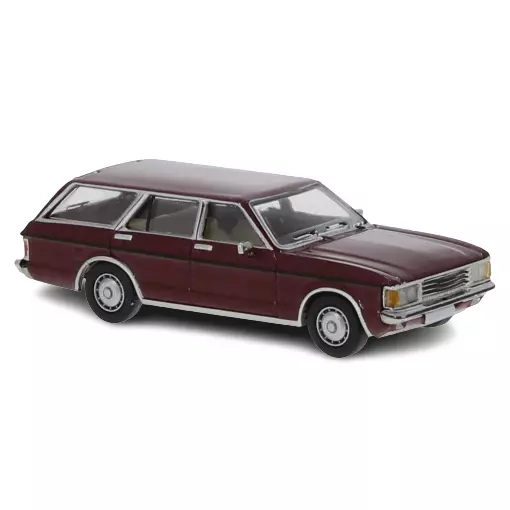 Ford MK I Turnier stationwagon - Donkerrood metallic - PCX 870407 - HO 1/87