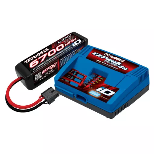 Pack chargeur EZ-Peak Plus et batterie Lipo 4S 6700mAh - Traxxas 2998G