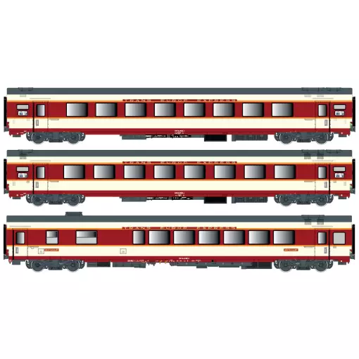 Coffret 3 voitures voyageurs Grand Confort - LS MODELS 40081DC - SNCF - HO 1/87 - EP IV