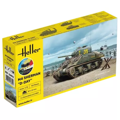 Char Standard - M4 Sherman Jour-J 1943 - Heller 56892 - 1/72