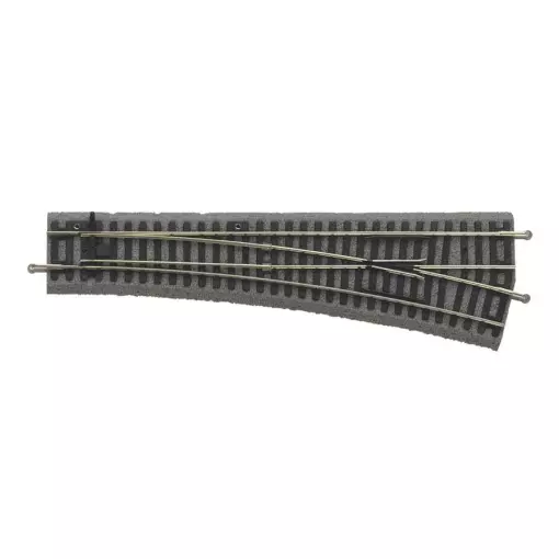 Rechte schakelaar - A-spoor 239mm 15°-R9 PU6 PIKO 55421 | HO 1/87 | Code 100