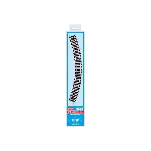 4 curved rails radius 371 mm 45° Peco ST2021 - HO : 1/87 - Code 100