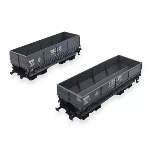 Set van 2 "Sidelor" goederenwagons - Ls Models 31101 - HO 1/87 - SNCF - EP III