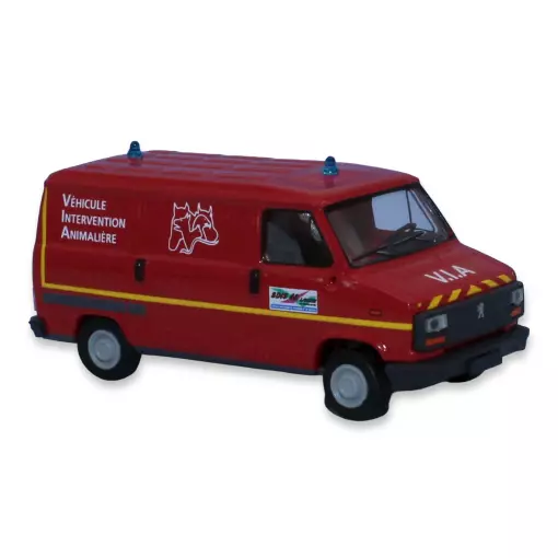 Véhicule d'intervention animalière SAI 7177 - HO : 1/87 - Peugeot J5 - Pompiers