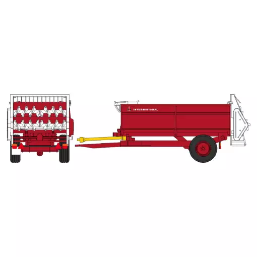 Remorque INTERNATIONAL HI 355T (5,5 t) – Epandeur à fumier - Ree Modèles CB188 - HO 1/87