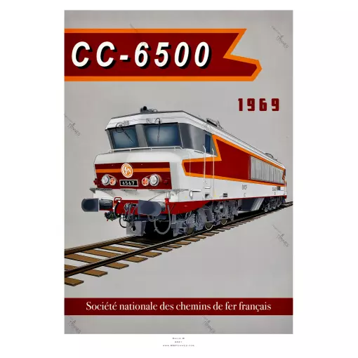Poster CC6500 - 1969 - SNCF - 800Tonnes 8TCC6500 - A2 42.0 x 59.4 cm