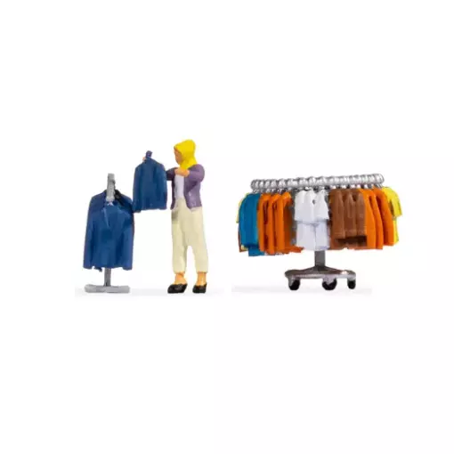 Children's clothing stand - Noch 16509 - HO : 1/87