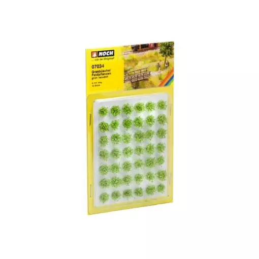 Lotto 42 ciuffi d'erba verde "piante agricole" 6mm NOCH - 07034 HO 1/87
