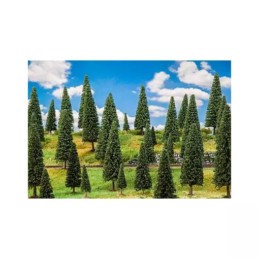 Set of 10 Fir Trees - Faller 181537