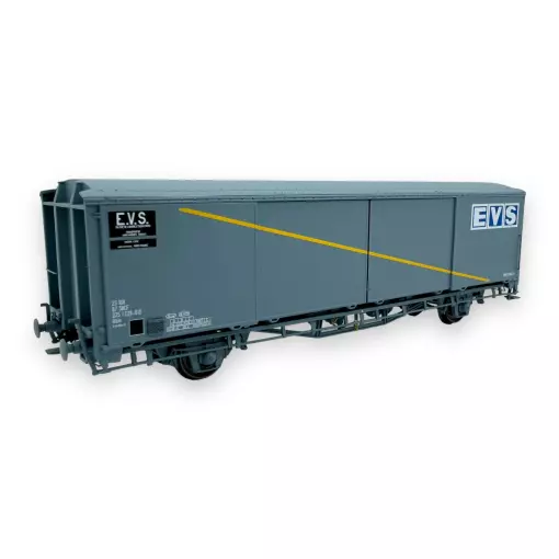 Wagon couvert EVS Hs parois planes "Bande jaune" - LS Models 30672 - HO 1/87 - SNCF - Ep IV - 2R
