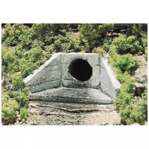 Concrete plaster culvert - WOODLAND SCENICS C1262 - HO 1/87