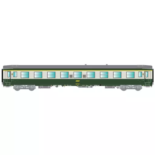 Carrozza UIC verde di 1a classe "PARIS-OURCQ - EST" R37 HO42011 | SNCF HO 1/87 Ep IVa