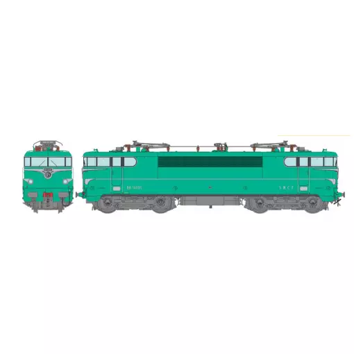 BB 16001 electric locomotive - Analog - REE MB165 models - HO - SNCF - EP III
