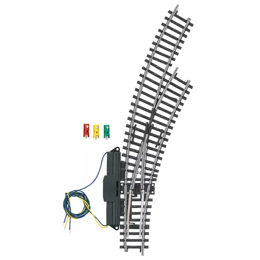 Aiguillage à droite non ballasté - Marklin 2269 - HO 1/87