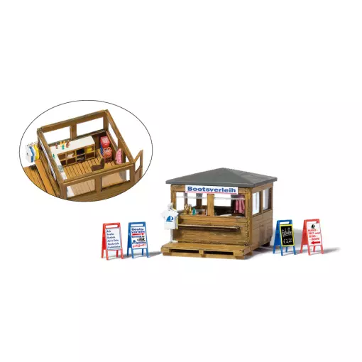 Boat rental kiosk - Preiser 17314 - HO 1/87