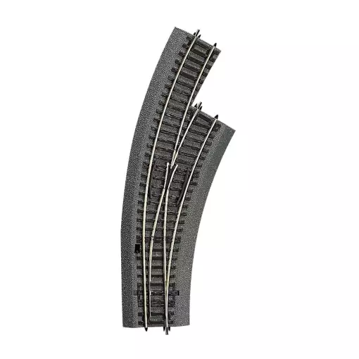 Rechte gebogen wissel BWr2/3 R2 358mm 30° ROCO 42557 - HO 1/87 - Code 83 [ROCO LINE] Tel.