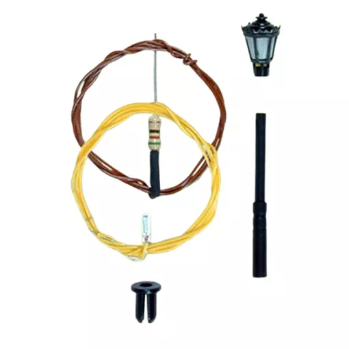 Réverbère de Jardin Public + Ampoule - Hauteur 33mm - Viessmann 6620 - N: 1/160 