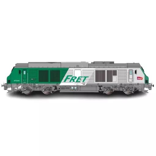 Locomotive Diesel BB475441 - FRET - Oskar 7510DCCS - SNCF - HO 1/87 - EP. VI - DCC Sound 