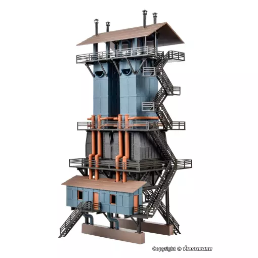 Chaux refinery with passage for VOLLMER 45725 locomotives - HO 1/87