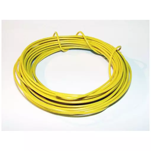 Cable amarillo cuadrado de 0,2 mm, longitud: 7 metros