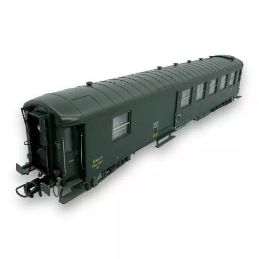 Voiture métallisée Ex-PLM vert - REE Modèles VB463 - HO 1/87 - SNCF - EP III.D