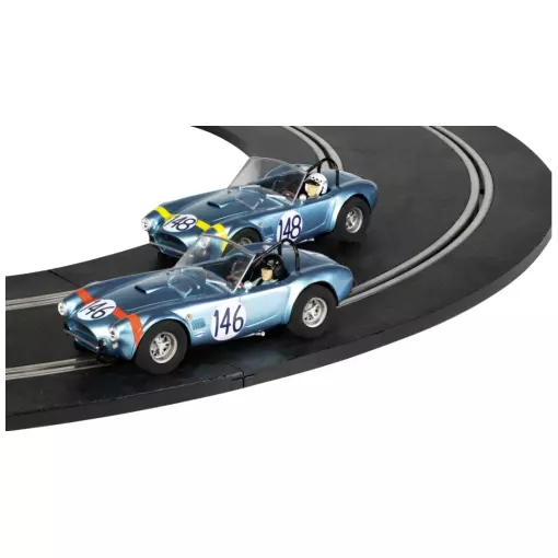 Voiture Analogique - Shelby Cobra 289 - 1964 - Targa Florio Twin Pack - Scalextric CH4305A - 1/32