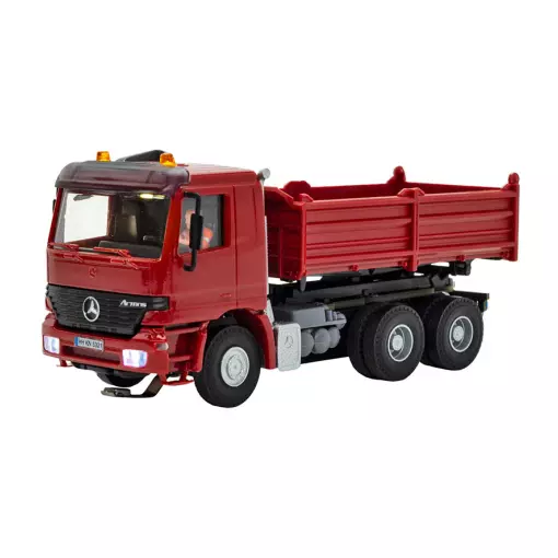 Camion benne motorisé Mercedes-Benz ACTROS Viessmann 8014 - HO 1/87  livrée Rouge