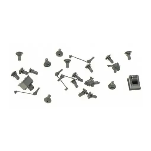 Confezione da 24 accessori per tetti, parafulmini e isolatori CC7100