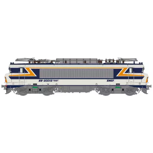 Locomotive électrique BB 20012, livrée gris argent bleu, TEN/chamois 432, plaques, dépôt Strasbourg - LS Models 11198S - HO 1/87 - SNCF - Ep IV - Digital sound - 2R