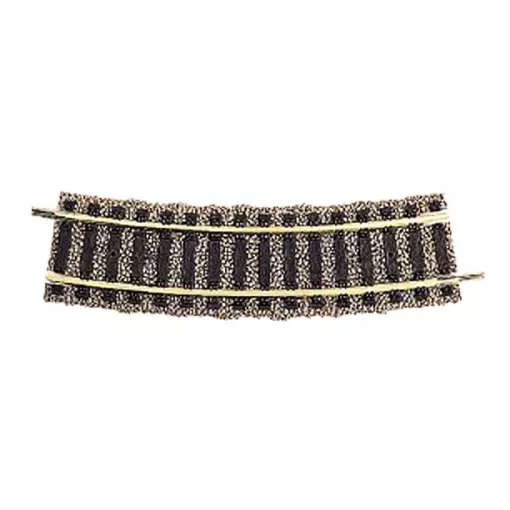 Rail courbe ballasté demi-longueur de FL6120, R1 18° rayon 356.5mm