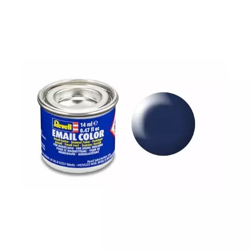 Peinture Émaillée Bleu Lufthansa Semi-Brillant RAL 5013, 14ml - Revell 32350