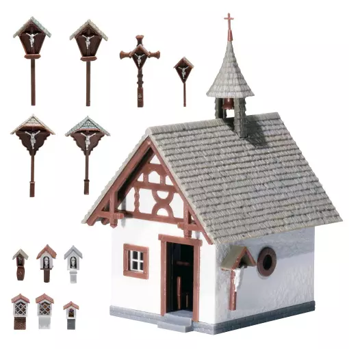 Capilla con calvarios HO 1/87