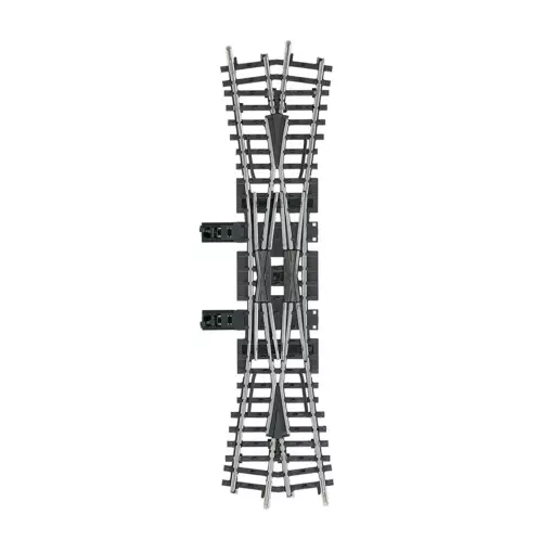 Traversée de jonction double non ballastée - Marklin 2275 - HO 1/87 - Code 83 - Voie K - 3R