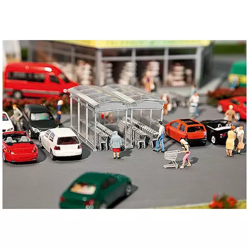 Cobertizo para carros de carreras FALLER 180606 - HO 1/87