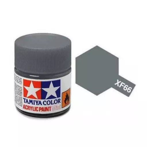 Peinture acrylique - couleur Gris Clair MAT XF66 - TAMIYA 81766 - 10ml