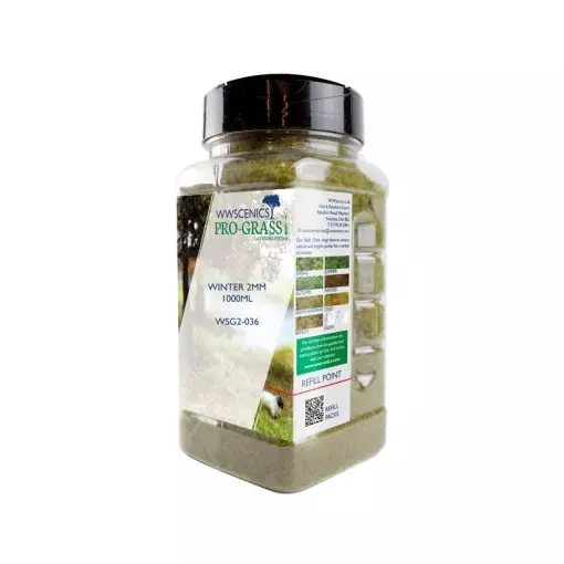 Fibres herbe d'hiver - WWScenics WSG2-036 - 2 mm - 1000 mL