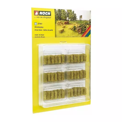 Set of 36 straw bales- NOCH 07461 - HO 1/87