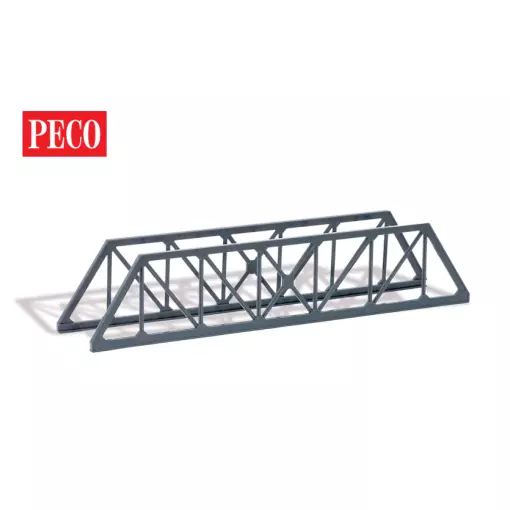 Seitenteile Gitterträgerbrücke - Peco LK11 - OO / HO - 222 mm