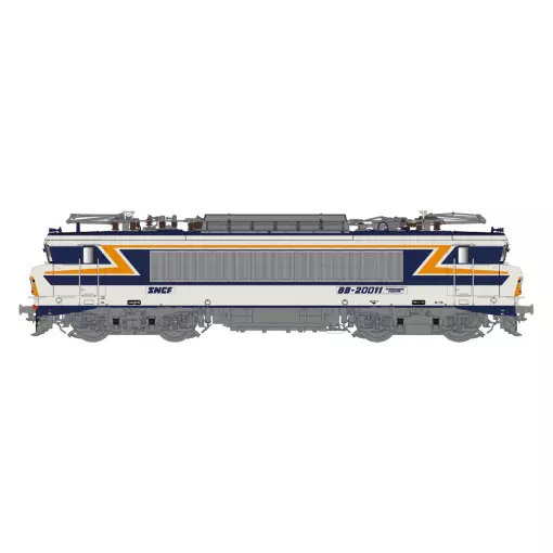 Locomotive électrique BB 20011, livrée gris argent bleu, TEN/chamois 432, plaques, dépôt Strasbourg - LS Models 11699S - HO 1/87 - SNCF - Ep IV - Digital sound - 3R