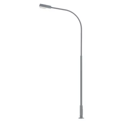 Lampadaire à LED blanc - Faller 180219 - HO 1/87 - hauteur 94 mm