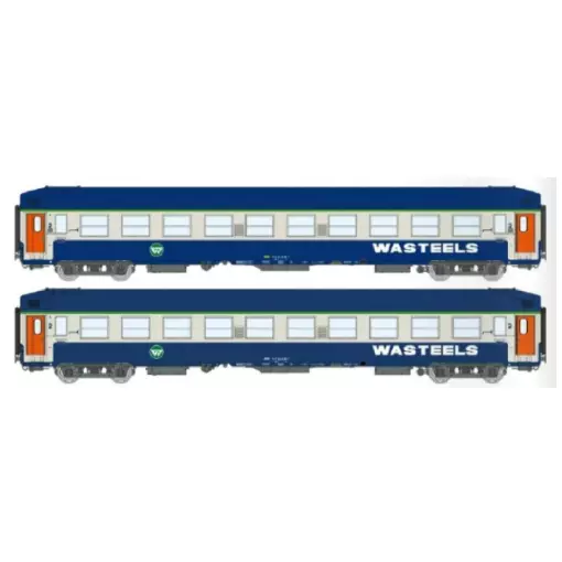 Set de 2 voitures UIC couchettes B9c9x - REE VB481 - SNCF - HO 1/87 - EP IV