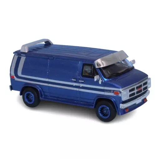 GMC Vandura, bleu métallisé, 1983 - Brekina 18253 - HO 1/87