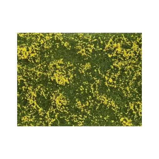 Grass sheet/carpet 120 x 180 mm Yellow meadow NOCH 07255 - HO 1/87 - Detailed