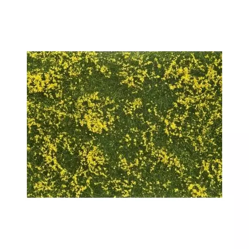 Feuille/tapis Herbe 120 x 180 mm Prairie jaune NOCH 07255 - HO 1/87 - Détaillé